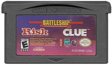 3 Game Pack: Battleship, Risk, Clue GBA