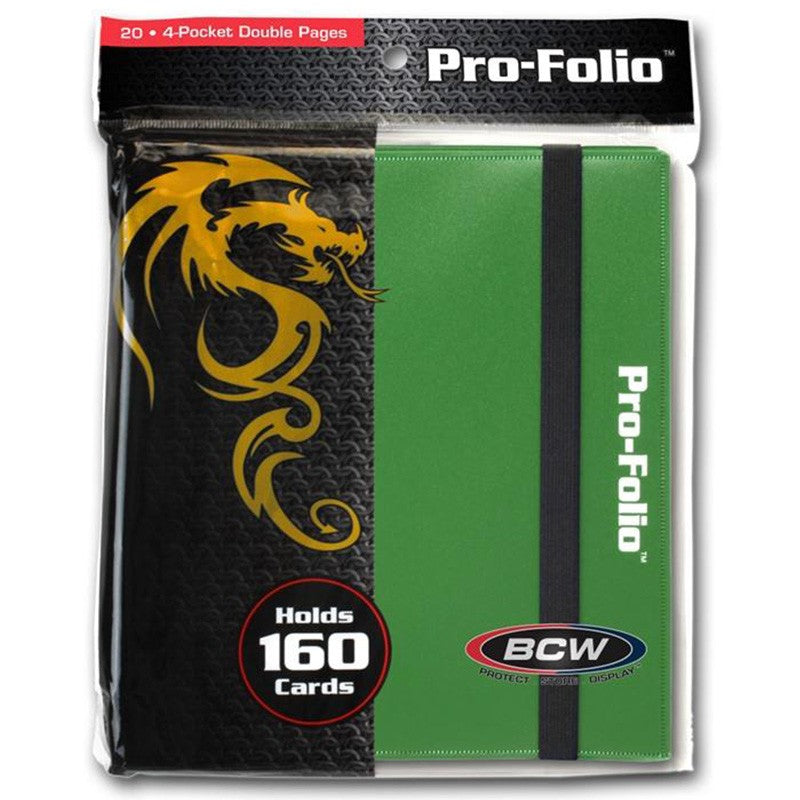 4 Pocket Pro-Folio Binder By BCW - Green