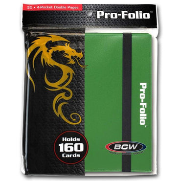 4 Pocket Pro-Folio Binder By BCW - Green