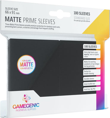 100 Count Matte Prime Sleeves - Gamegenic