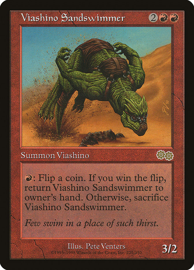 Viashino Sandswimmer [Urza's Saga] | Games A Plunder
