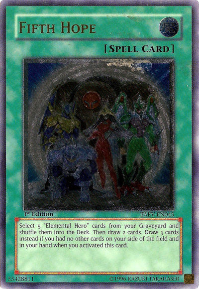 yugioh hope deck Fifth Hope [TAEV-EN045] Ultimate Rare