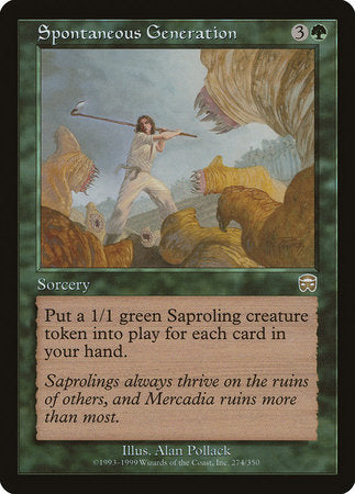 saproling mtg cards Spontaneous Generation [Mercadian Masques]