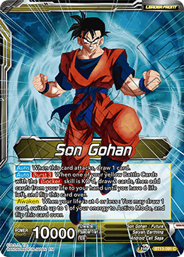 Son Gohan // 	SS Son Gohan, Hope of the Resistance (Common) [BT13-091]