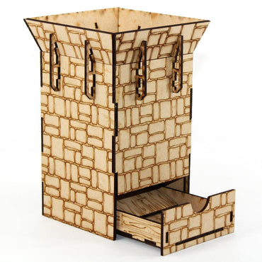 Laser Cut Wooden Dice Tower