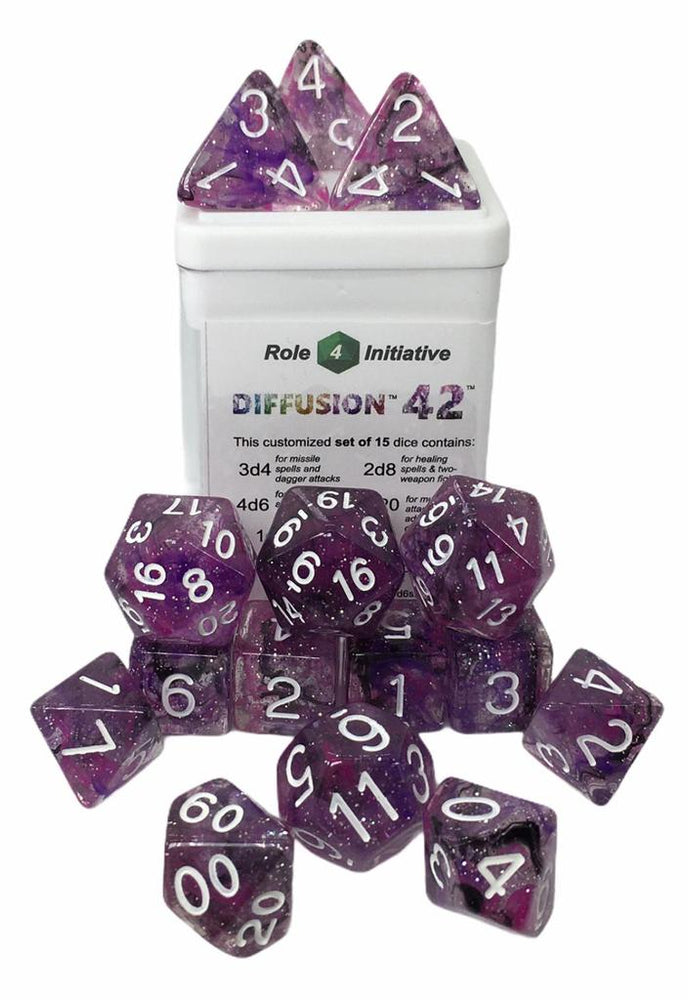 Dice Set - Set of 15 - Role 4 Initiative