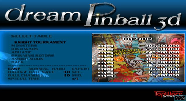 Dream Pinball 3D - Wii Original