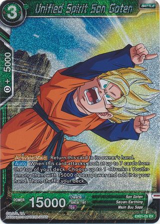 Unified Spirit Son Goten (Foil) (EX01-05) [Mighty Heroes]