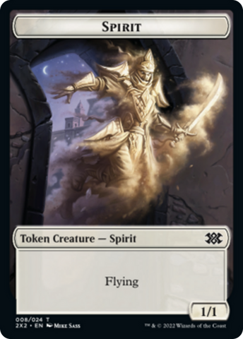 Elemental // Spirit Double-sided Token [Double Masters 2022 Tokens]