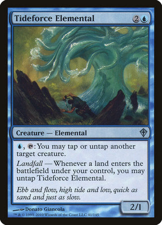 mtg worldwake cards Tideforce Elemental [Worldwake]