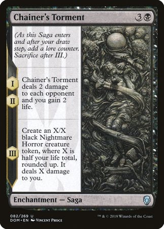 mtg dominaria black cards Chainer's Torment [Dominaria]