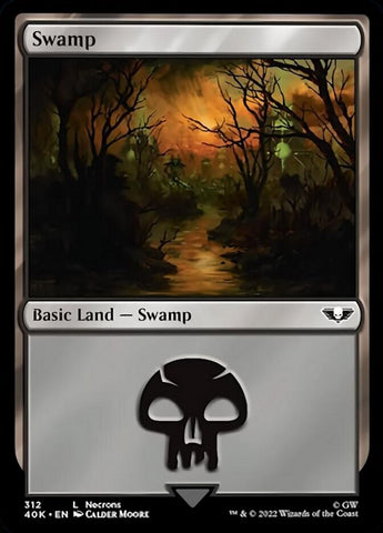 Swamp (312) (Surge Foil) [Universes Beyond: Warhammer 40,000]