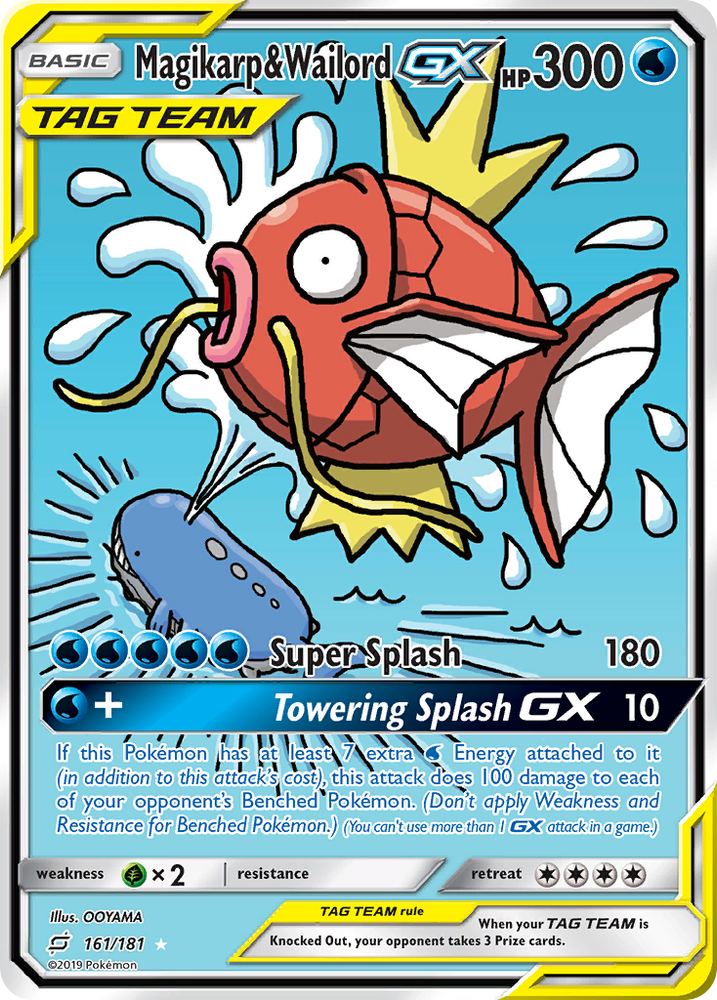 Magikarp & Wailord GX (161/181) [Sun & Moon: Team Up]