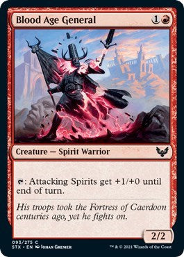 mtg strixhaven red cards Blood Age General [Strixhaven: School of Mages]