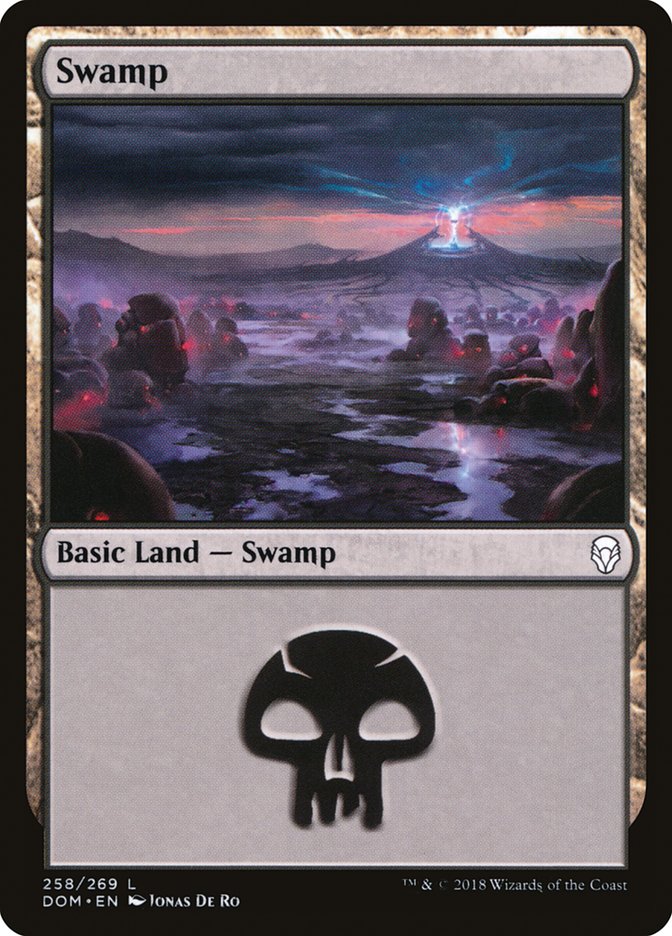 Swamp (258) [Dominaria] | Games A Plunder