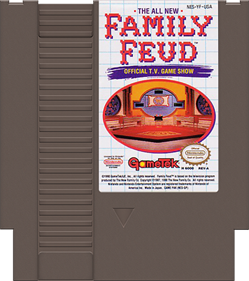 Family Feud NES - Damaged Cover