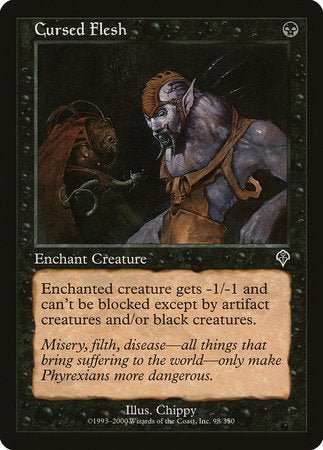 mtg godzilla cards how to get Cursed Flesh [Invasion]
