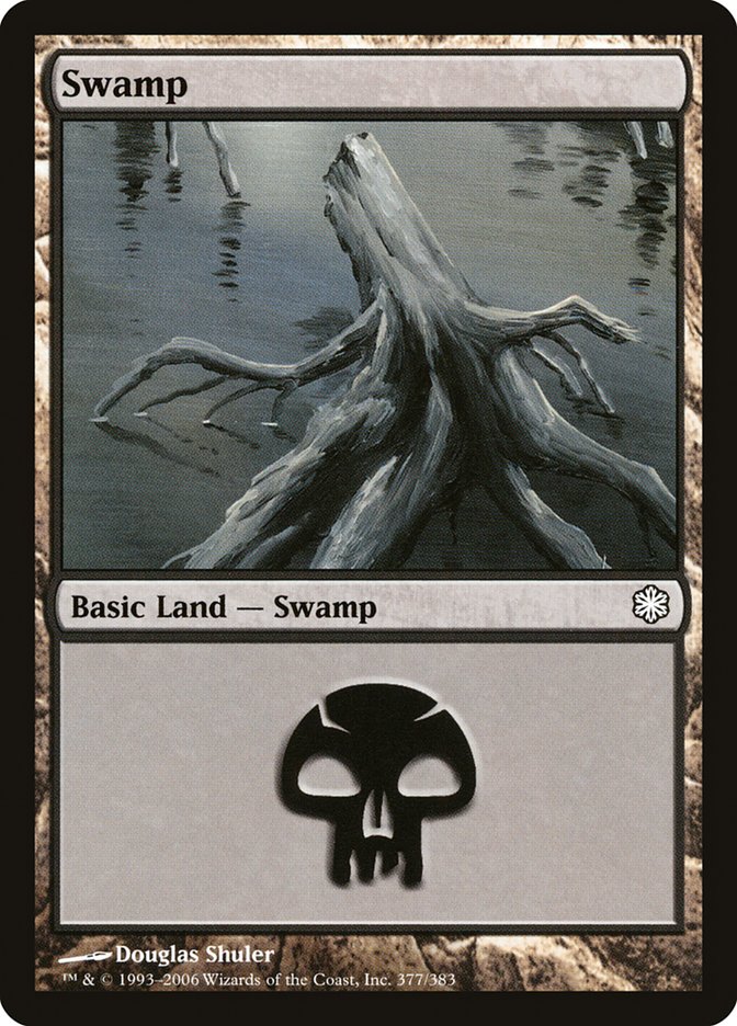 Swamp (377) [Coldsnap Theme Decks] | Games A Plunder