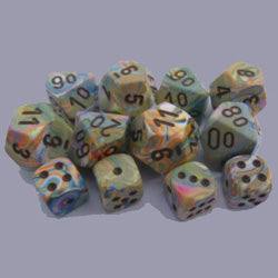 Festive Vibrant Brown - 7 Count Dice Set