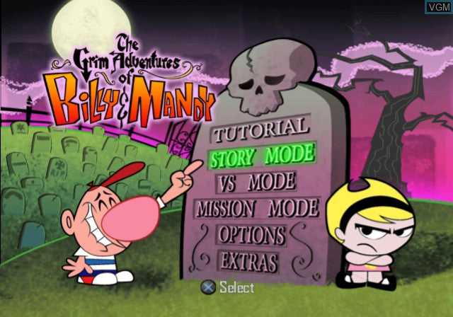 Cenourinha Flamejante: The Grim Adventures of Billy & Mandy (PlayStation 2)