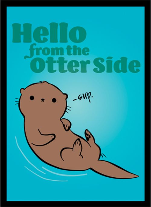 Hello From The Otter Side Legion Art Matte 50 Count Sleeves