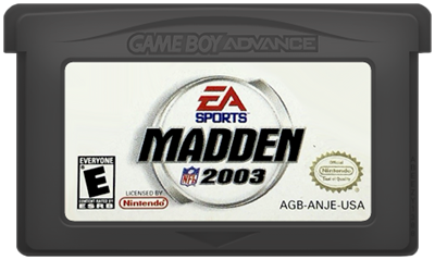 Madden NFL 2003 for popular Nintendo Game Boy Advance