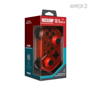 NuChamp Wireless Game Controller For Nintendo Switch Brand New - Ruby Red