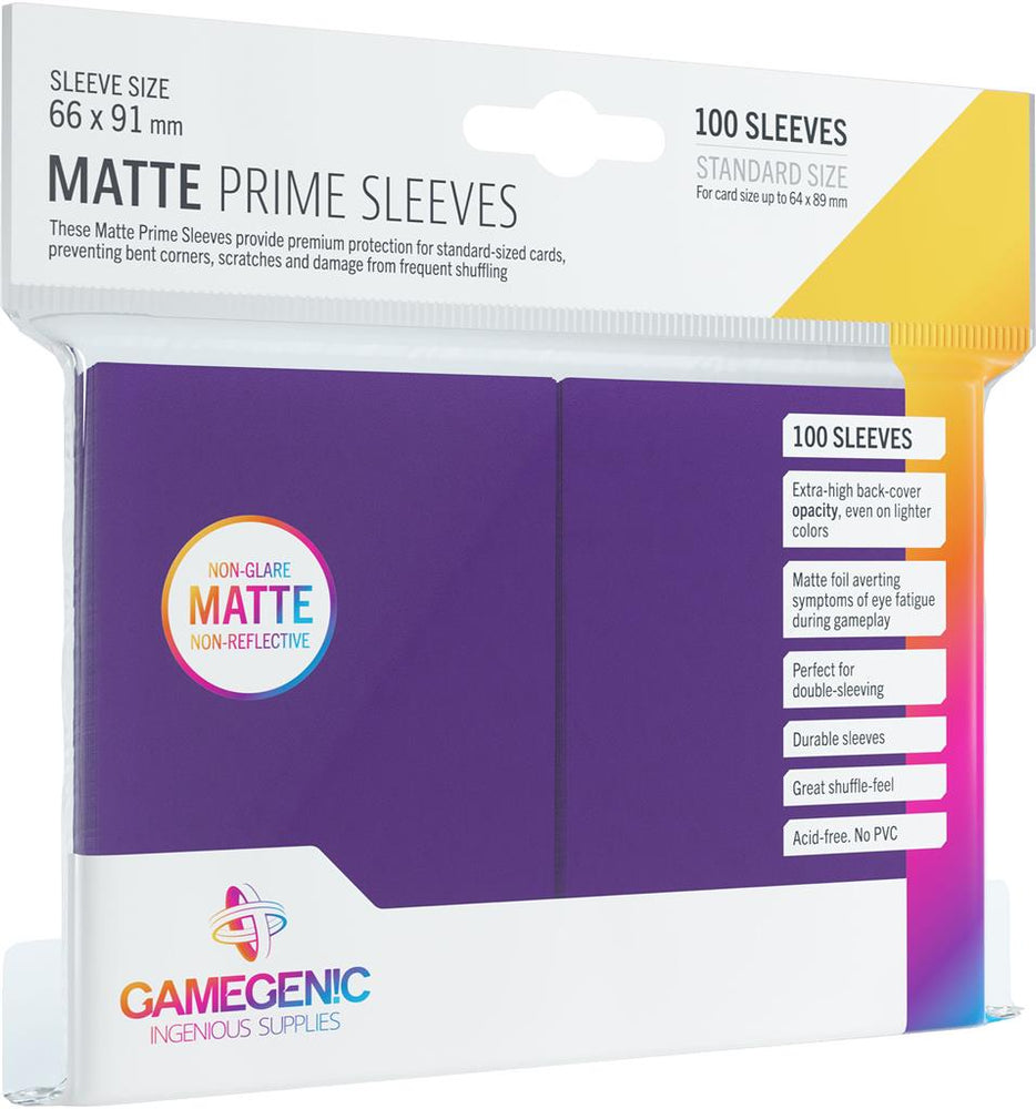 100 Count Matte Prime Sleeves - Gamegenic