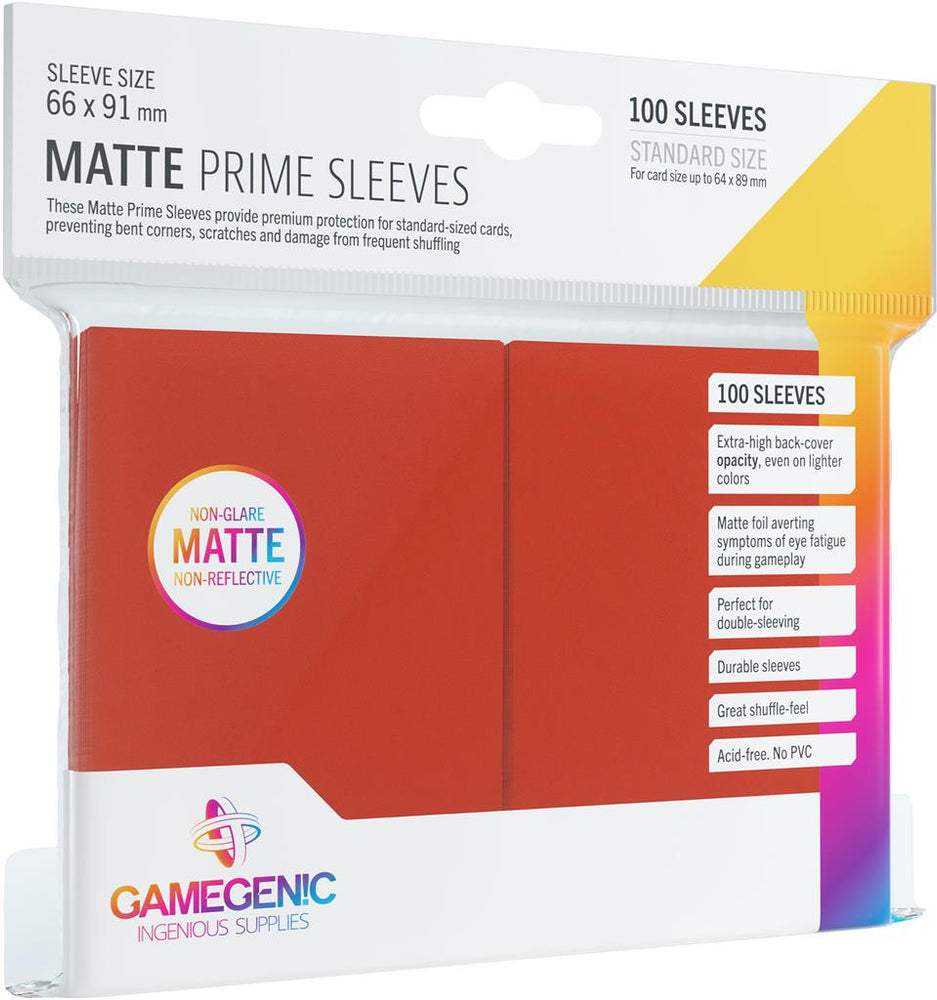 100 Count Matte Prime Sleeves - Gamegenic