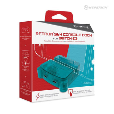 Turquoise Nintendo Switch Console Dock - RetroN S64