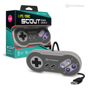 SNES Style USB Controller For PC/Mac - Scout Premium Wired Controller