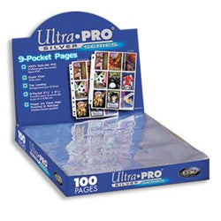100 Ultra Pro 9-Pocket Pages Silver Series