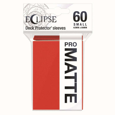 Small Eclipse Pro Matte Sleeves - 60 Count - Apple Red