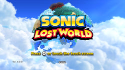 Sonic: Lost World - Wii U