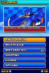 Sonic & Sega All-Stars Racing - DS