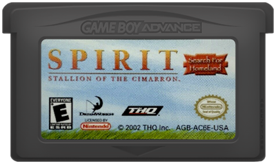 Spirit Stallion of the Cimarron GBA