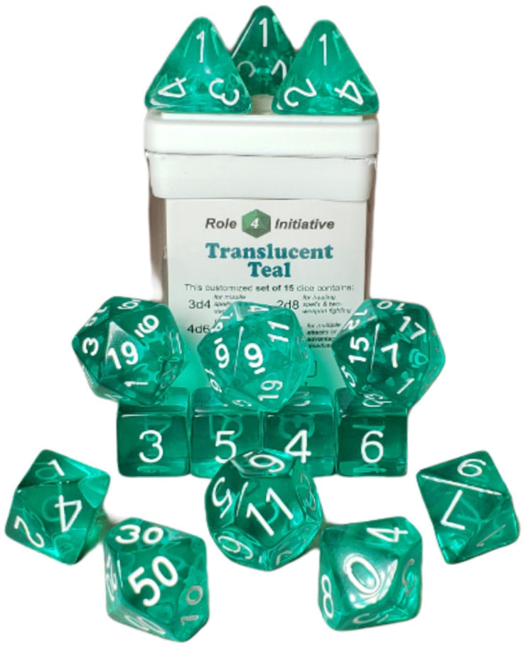 Dice Set - Set of 15 - Role 4 Initiative