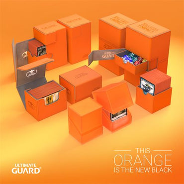 Orange - Twin Flip 'n' Tray 200+ XenoSkin Deck Box