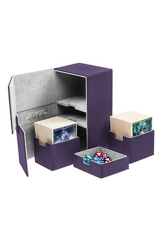Purple - Twin Flip 'n' Tray 200+ XenoSkin Deck Box