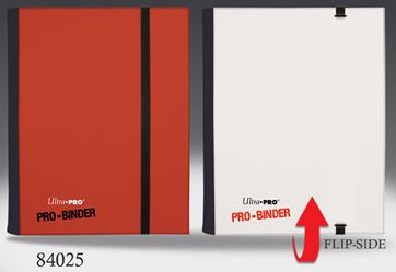Ultra Pro Flip 4 Pocket Reversible Binder - Red and White