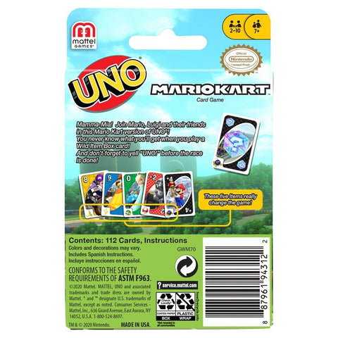 Mattel Games - UNO Super Mario - Jogo de Cartas, Super Mario