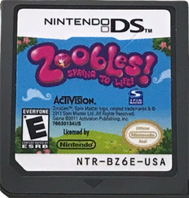 Zoobles Spring To Life DS Cartridge Only